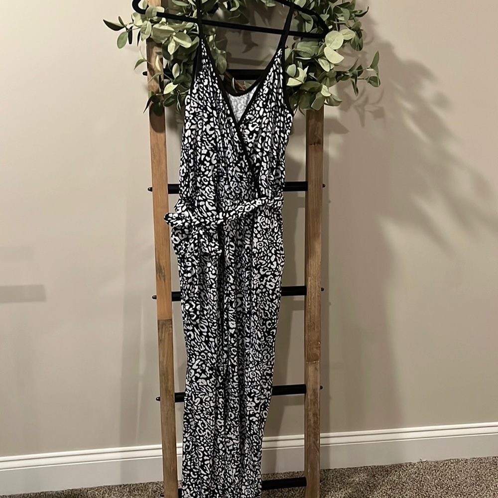 Black & white romper
